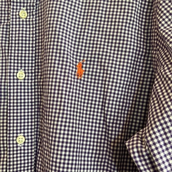 Ralph Lauren Men Casual Shirt Front Buttons Plaid Size : large - Picture 2 of 7